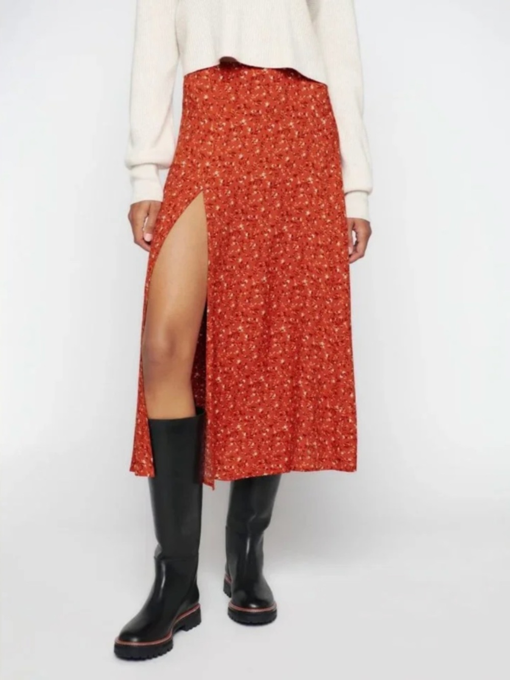 NEW Reformation Zoe Skirt Balsam 2